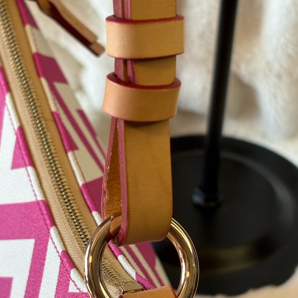 Dooney & Bourke Magenta Chevron Shoulder Bag - Picture 7 of 12